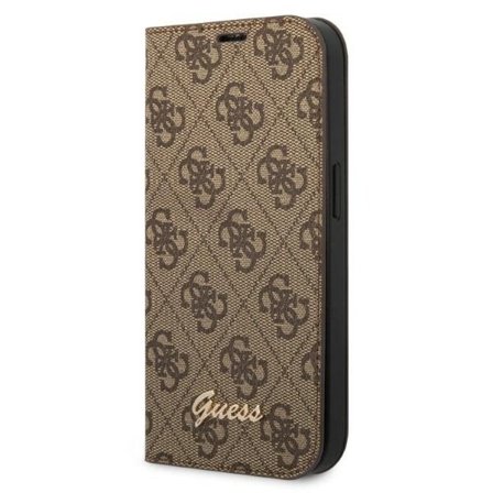 Guess GUBKP14XHG4SHW iPhone 14 Pro Max 6.7 "ruskea / ruskea kirja 4G Vintage Gold Logo