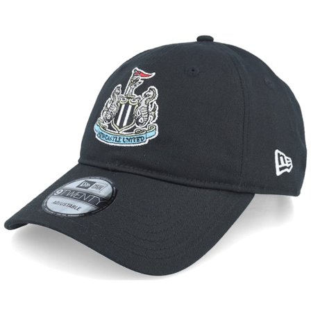 New Era - Newcastle United Core 9TWENTY Black Dad Cap Unconstructed Black Cap - Football @ Hatstore