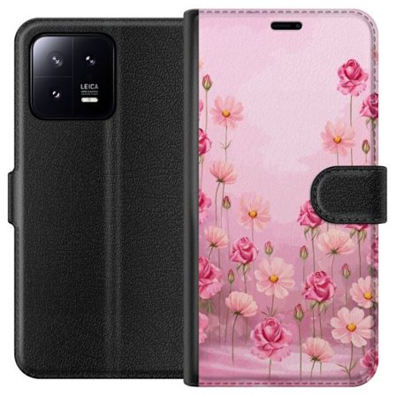 Kompatibelt Lommeboketui til Xiaomi 13 Petal Reverie Soft Blush