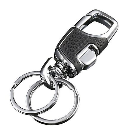 Car Keychain Heavy Duty Car Keychain för män och kvinnor - Svart