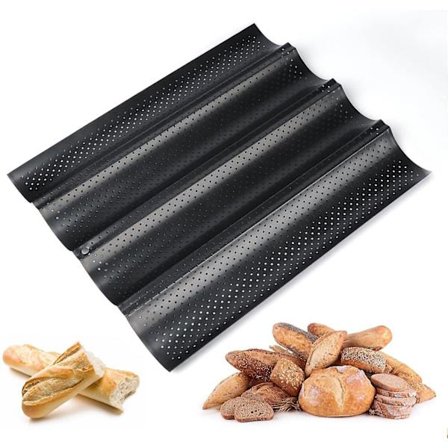 Baguette Bageform 33 * 38 * 2,4 Cm, Non-stick