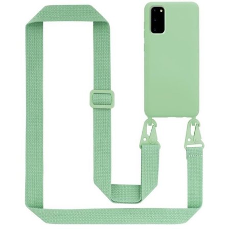 Coque Collier - CADORABO - Samsung Galaxy S20 - LIQUID LIGHT GREEN - Silikon TPU - Mjuk