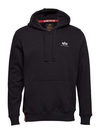 Alpha Industries Basic Hoodie Small Logo - Black - L