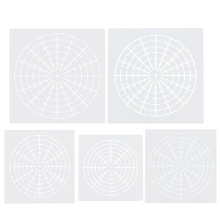 5 ark Mandala Dotting Stencil Gjenbrukbar Mandala Mal Stencil
