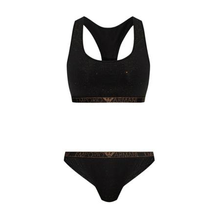 Emporio Armani Top briefs set Sort, Dame, Størrelse: L