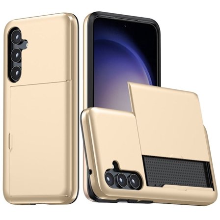 Samsung Galaxy S25 Plus Skal med kortplats - Guld