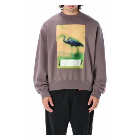 Heron Preston Men Clothing Knitwear Hmba020F22Jer003 , Grijs , Heren , Maat: S Hoodies & sweatvesten