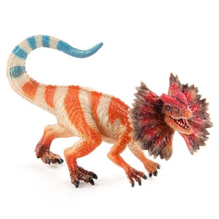 Dinosaurleketøy Dinosaur Figur Realistisk Dilophosaurus Lizard Raptor Figurine Pedagogisk Dyremodell for Barn