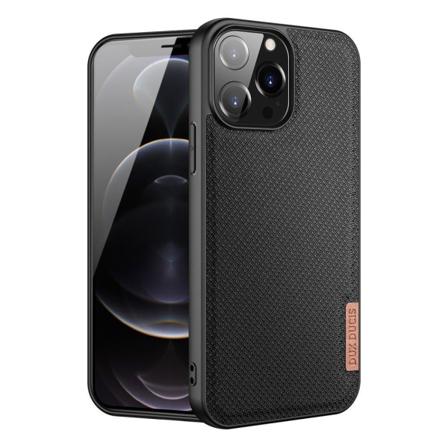 Iphone 13 Pro Max - Dux Fino Series Med Nylonmaterial Skal Svart