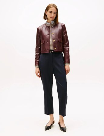 Tommy Hilfiger Timeless Wool Slim Strt Pant - Black - 44