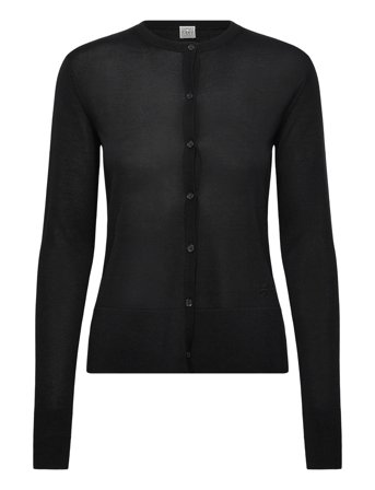 TOTEME Fine Knit Cardigan - Black - M