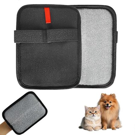 Statisk kæledyrshårfjernerhandske, genanvendelig elektrostatisk katte- og hundehårfjerning til sofamøbler tæppe