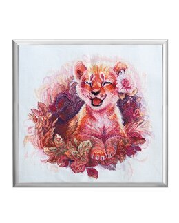 Broderipakke Bilde Baby Løve - Abris Art