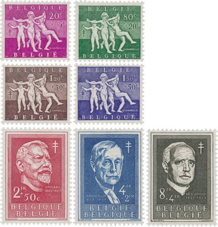 Belgien 1955 - OBP 979/85 - Postfrisk