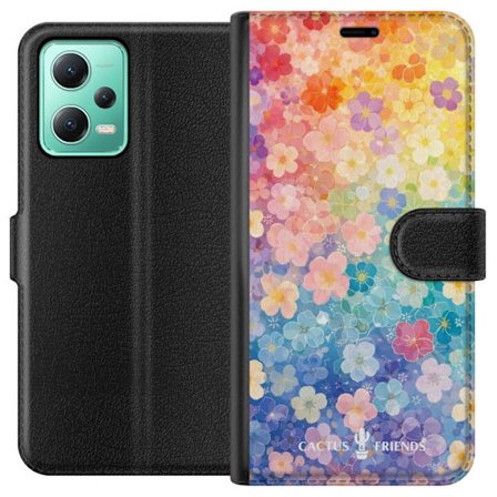 Kompatibelt Lommeboketui til Xiaomi Xiaomi Redmi Note 12 Cactus and Friends – RainbowBloom
