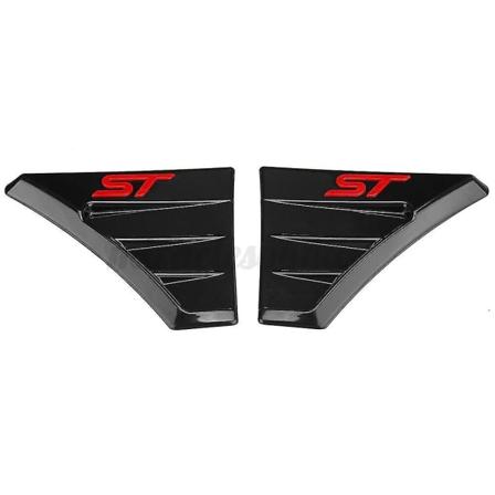 Ford Focus Mk2, Mk3 RS Spomicphone -teline Autoteline Ilmastointiaukko Ilmaisu Konepelti Ilmavirtauskansi Siipi Merkit St Style Pari Red