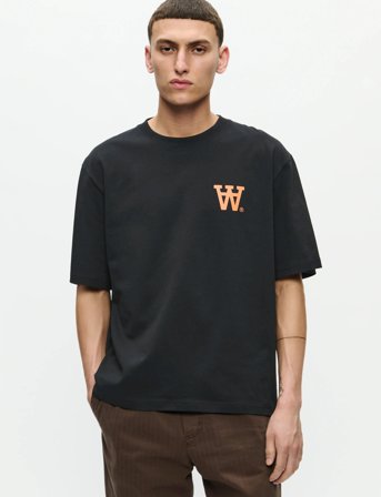 WOOD WOOD Wwliam Tee Aachest 25220 - Black - XS