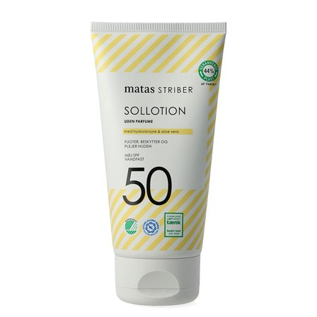 Matas Striber Sollotion SPF 50 Uden Parfume 150 ml, Skincare, Solpleje, Solcreme