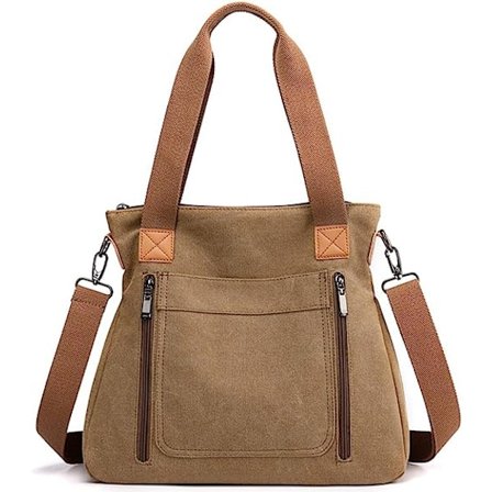 Kvinnors Canvas Tote Portmonnä Work Shoulder Crossbody Bag