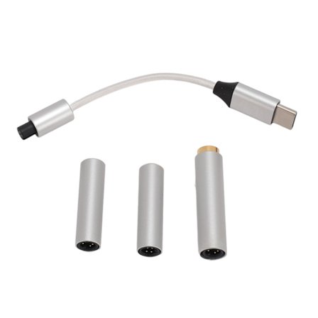USB C - AUX-kuulokeliitäntäsovitin, tukee 32-bittistä 384 kHz:n PCM-ääntä, USB-tyyppi C - 2,5 mm:n, 3,5 mm:n, 4,4 mm:n kuulokeliitäntäsovitin