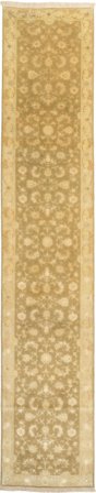 75X408 Tappeto Orientale Tabriz 50 Raj Con Di Seta Passatoie Arancione/Beige (Lana, Persia)