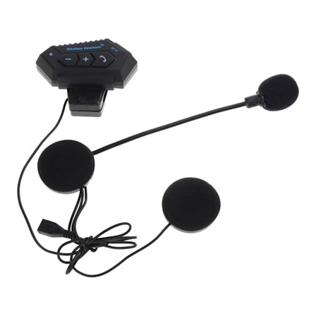 Motorsykkel stereohjelm Bluetooth-kompatibel intercom Vanntette universelle kommunikasjonssystemer for ski-ATV Dirt Bike