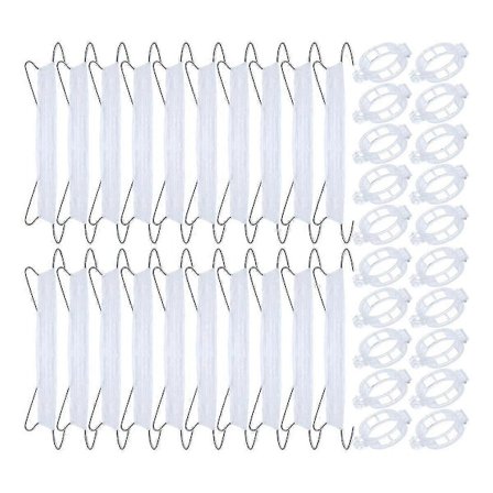 40 stk. Tomatkroge med snor, tomatstøttekroge, tomatholderkroge & plantestøtteclips (FMY)