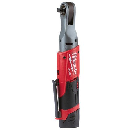 Milwaukee M12 FIR38-201B Spärrskaft med batteri och laddare, Elhandverktyg