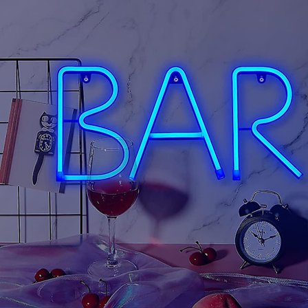 Bar Neon Skilt Neon Bokstav Cocktail Skilt Bar Led Lys Skilt Led Ord Skilt Vegg Heilwiy Gave