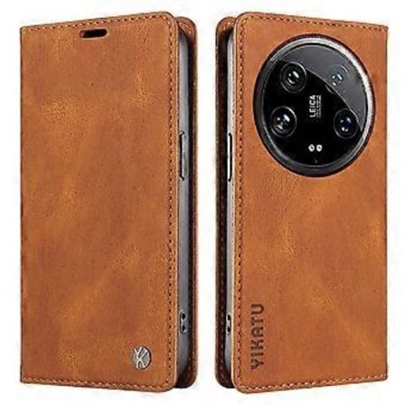 YIKATU YK-004 Plånboksfodral för Xiaomi 14 Ultra, Läder med Skinnkänsla, Flip Cover (Stil B)