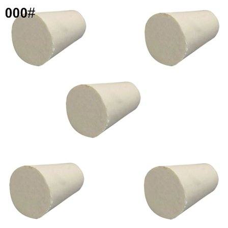 5 stk. massive gummistop, prop, laboratorie, flaske, rør, forseglet låg, kork, Jikaix