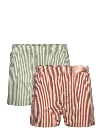 Pockies 2-Pack - Striped Boxers Röd