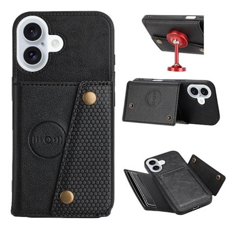 iPhone 17 Stilrent skydd med 4 kortfack