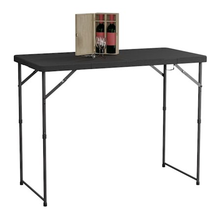 Justerbart sammenklappeligt havebord til udendørs brug