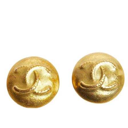 Chanel Vintage Pre-owned Earrings Gul, Dame Vintage Smykker, Størrelse: ONE Size
