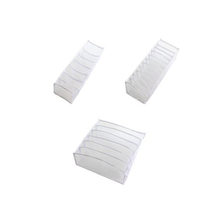 Mordely Pack of 3 Drawer Organizers for Underwear, Drawer Organizers Closet Drawers Organizers for Bras Socks Ties,