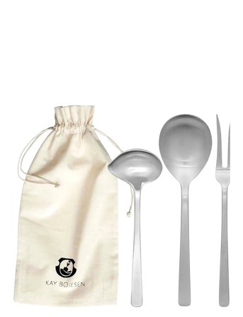 Kay Bojesen Serveringssæt, 3 Dele - Silver - ONE SIZE