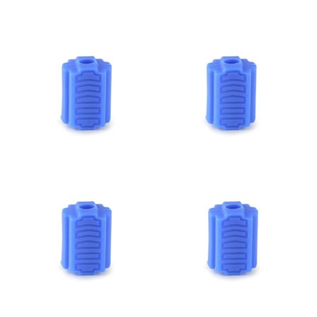 Kompakti poskipään harjoitussarja 4 kpl purukouluttajia ihoystävällisellä koostumuksella