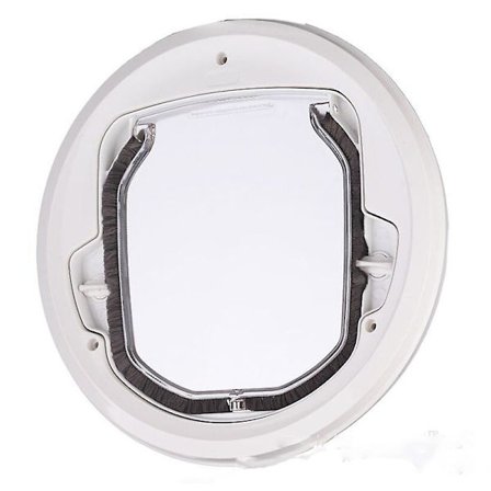 Runde kjæledyrdør for kjæledyrgjerde, katteluke, hundedør, dør i plast for valper