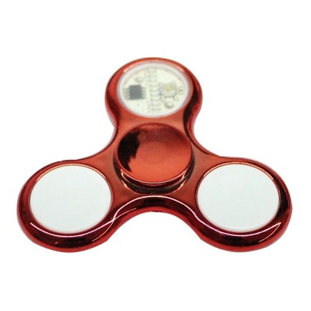 Fidget Hand Spinner LED Lysande Gyro RÖD - spot sales