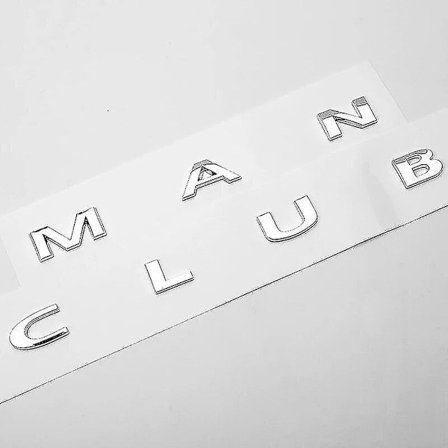 3D ABS Sort Clubman Logo Countryman Emblem Bogstaver Mærkat Bagklap Badge til Mini Cooper S Countryman R60 F60 Tilbehør Zekai krom clubman