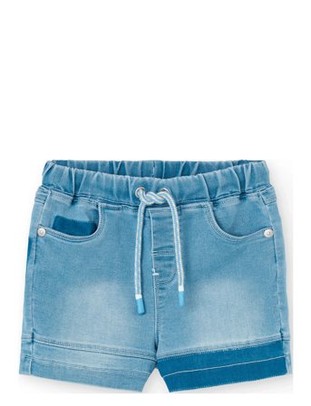 Boboli | Knit Denim Bermuda Shorts | 110