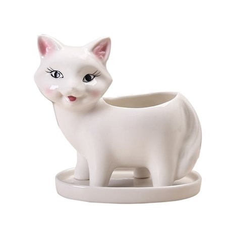 Nydelige tegneserie blomsterpotter i keramikk sukkulenter potter hjem skrivebord O