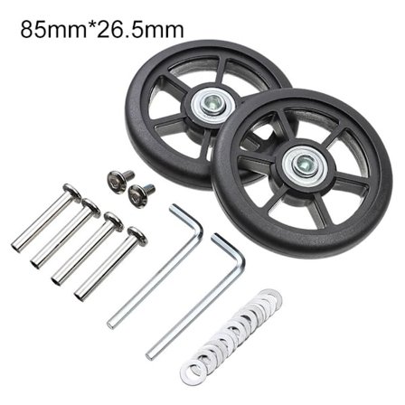 2 stk Udskift hjul Rejsebagage hjul 85MM*26,5MM