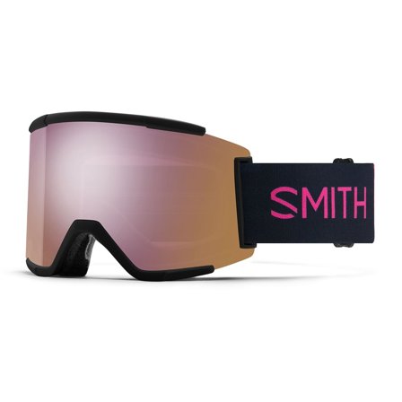 Smith Squad XL - Chromapop Everyday Rose Gold Mirror 0FZ i Sort Acetate