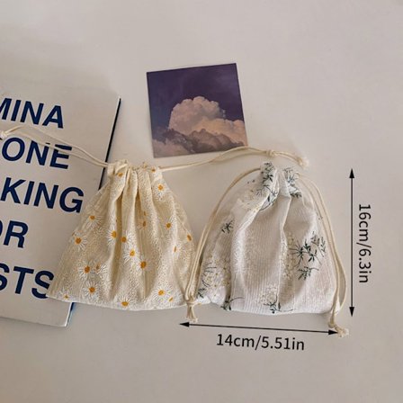 Kvinnesmykker Kosmetisk Daisy e liten myntveske DIY-snøre