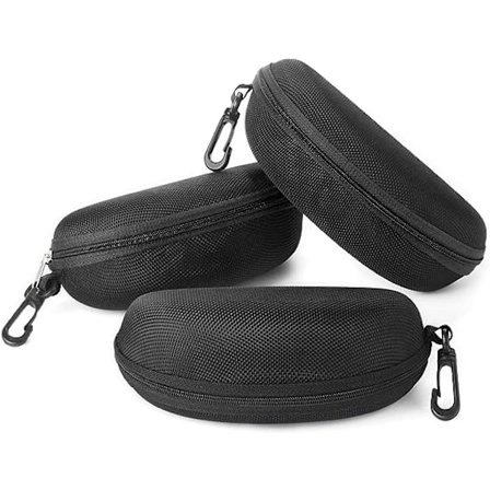 Solbriller Etui (2 Pak) Bærbar Rejse Lynlås Brille Etui