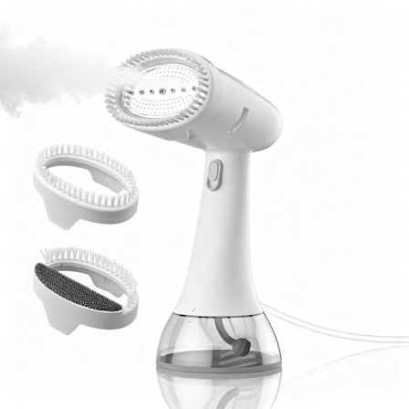 Dampstrygejern, dampbeklædningsdamper, 300 ml kapacitet (hvid)