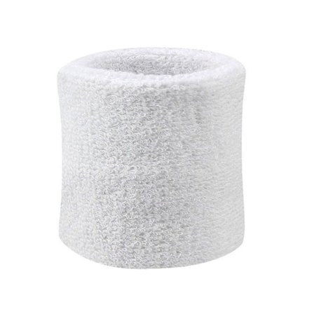 Svettband - Vristband - Korta [8cm] - Dubbelpack - Vit