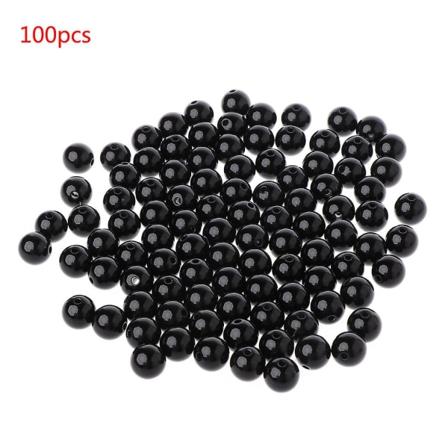 100 st 3-12 mm svarta säkerhetsögon för dockor, sy pärlor för DIY nallebjörnar, plyschleksaker 12MM